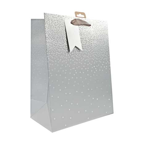 Medium Gift Bags (21.5cm x 25.5cm) - Silver Ombre