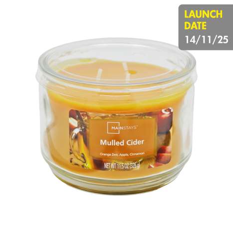 Mainstays Scented Glass Candle (326g) - Mulled Cider