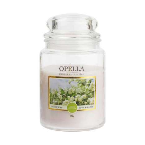 Opella Jumbo Jar Scented Candle 450g - Jasmine Blossom