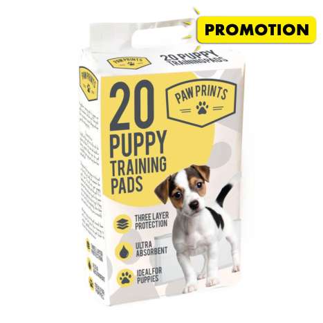 Paw Prints Puppy Training Pads (60cm x 40cm) 20 Pack