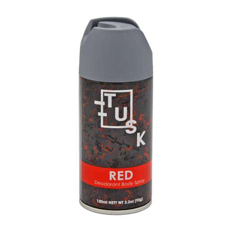 Tusk Deodorant Body Spray 150ml - Red