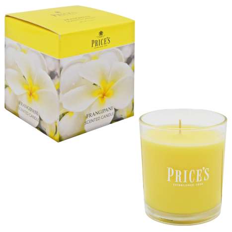 Price’s Scented Glass Candle (8cm) - Frangipani