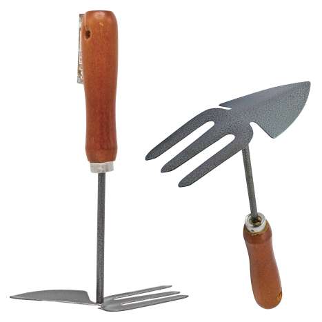 Marksman Wooden Handle Hand Hoe Fork