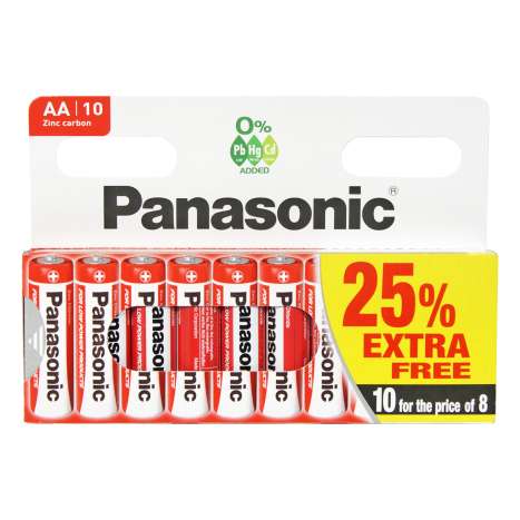 Panasonic Batteries 10 Pack - AA
