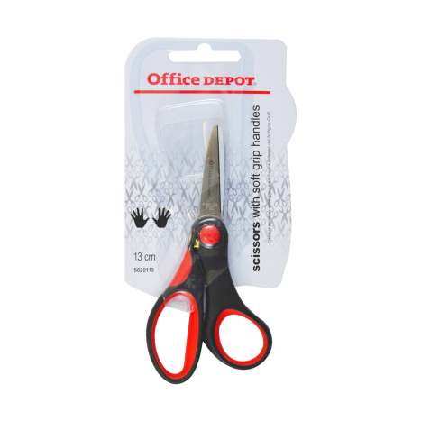 Office Depot Scissors with Soft Grip Handle 13cm
