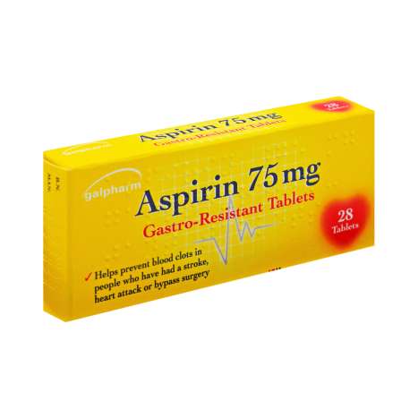 Galpharm Aspirin 75mg Tablets 28 Pack