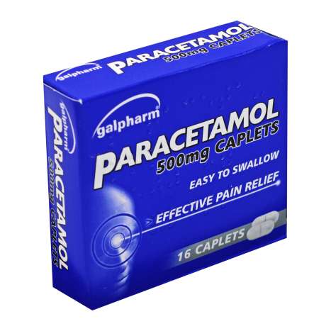 Galpharm Paracetamol 500mg Caplets 16 Pack