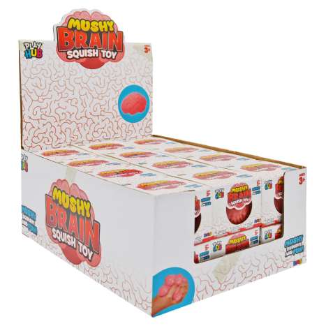 Play Hub Mushy Brain Squish Toy (6cm)