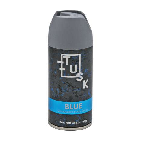Tusk Deodorant Body Spray 150ml - Blue