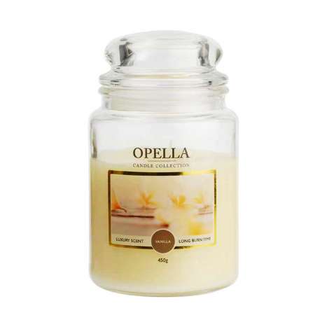 Opella Jumbo Jar Scented Candle 450g - Vanilla