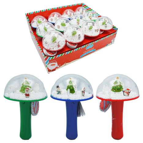 Light Up Christmas Spinner (Batteries Included) - Assorted Colours
