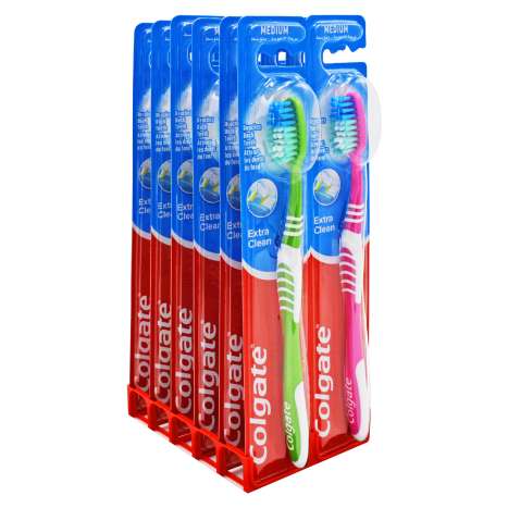 Colgate Extra Clean Toothbrush - Assorted Colours