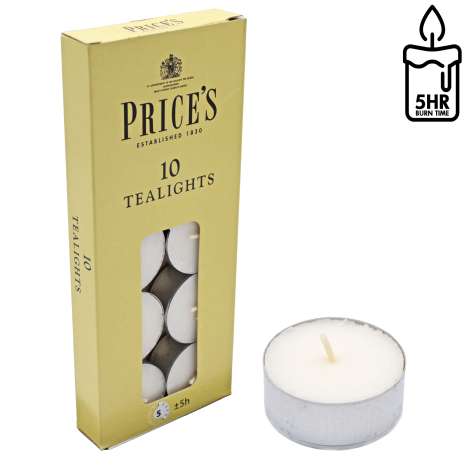 Price's Tealights 10 Pack - Non Fragranced