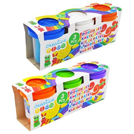 Creative Kids Dough Set 3 Pack (3 x 55g) - Assorted Colours