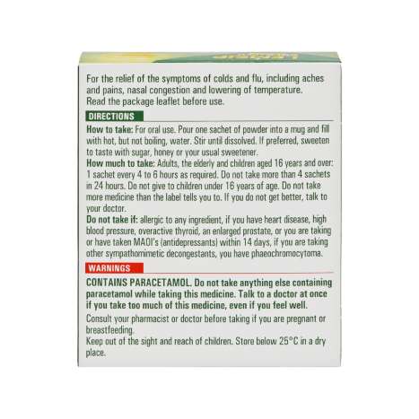 Lemsip Cold & Flu Sachets 5 Pack - Lemon