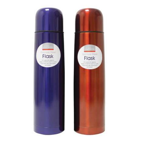 Fine Elements Stainless Steel Flask 1L - Assorted Colours
