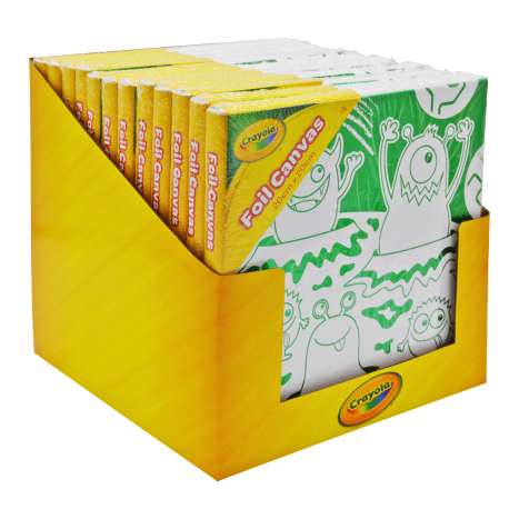 Crayola Foil Canvas (20cm x 20cm) - Monsters