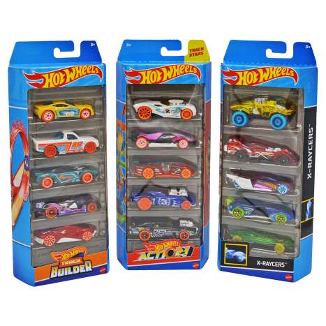 Hot Wheels Die-Cast Metal Cars 5 Pack - Assorted