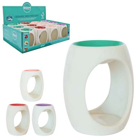 Airpure Ceramic Wax Melter (6cm x 9.5cm) - Assorted Colours