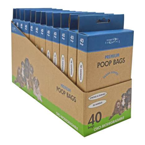 Homeware Essentials Oxo-Biodegradable PREMIUM Scented Poop Bags 40 Pack