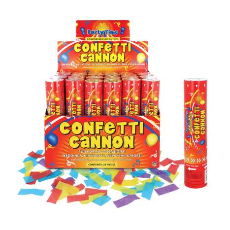 Confetti Cannon 20cm - Multicoloured