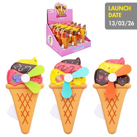 Manual Mini Hand Fan - Ice Cream