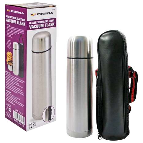 Prima Stainless Steel Flask 500ml with Carry Case