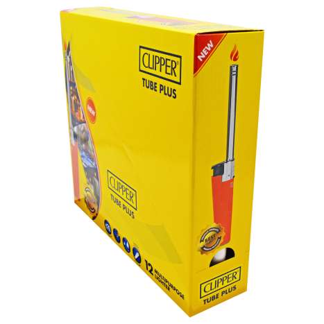 Clipper Tube Plus Utility Lighter - Assorted Colours