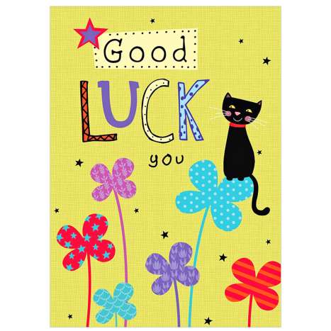 Garlanna Greeting Cards (Code 50) - Good Luck Cat