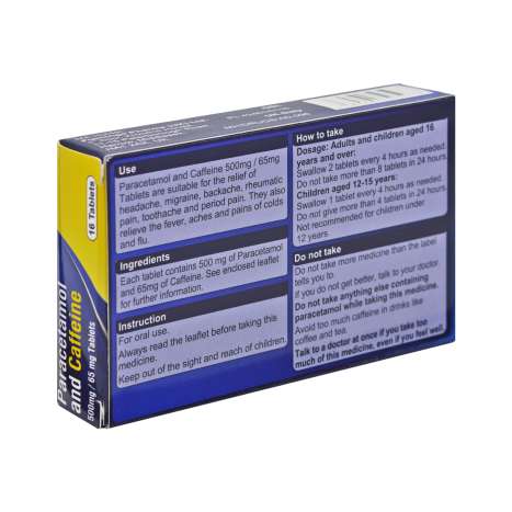 Flamingo Paracetamol (500mg) & Caffeine (65mg) Tablets 16 Pack