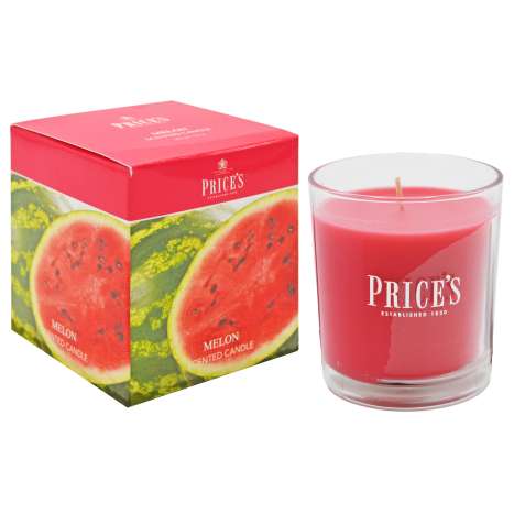 Price’s Scented Glass Candle (8cm) - Melon