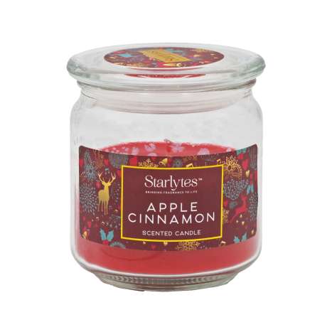 Starlytes Scented Glass Candle (227g) - Apple Cinnamon