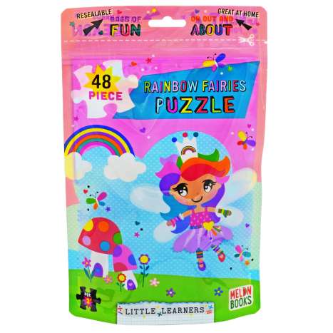 Little Learners Puzzle Bag 48 Pieces - Rainbow Fairies
