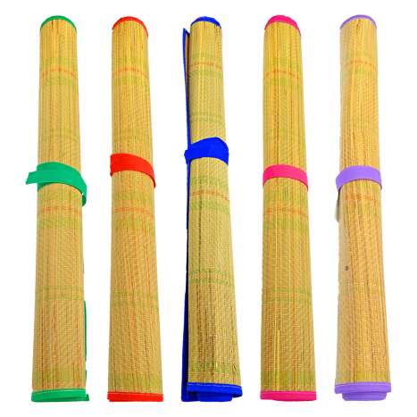Straw Beach Mat (30" x 70") - Assorted Colours