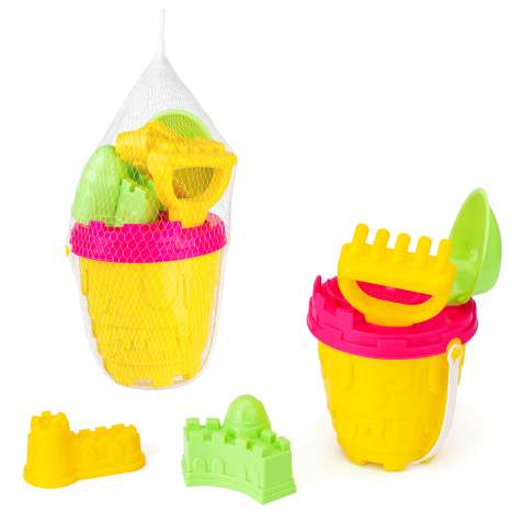 Yello Castle Bucket Set (6 Pieces) - Assorted Colours