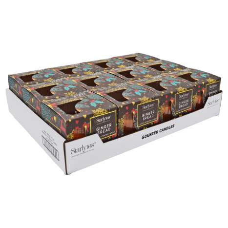 Starlytes Luxury Scented Glass Candle (85g) - Gingerbread