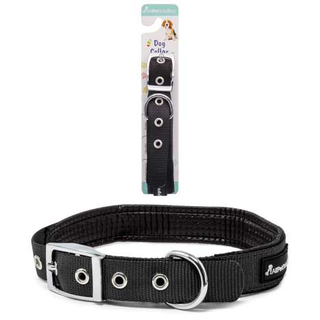 AllPetSolutions Adjustable Dog Collar (Extra Large) - Black