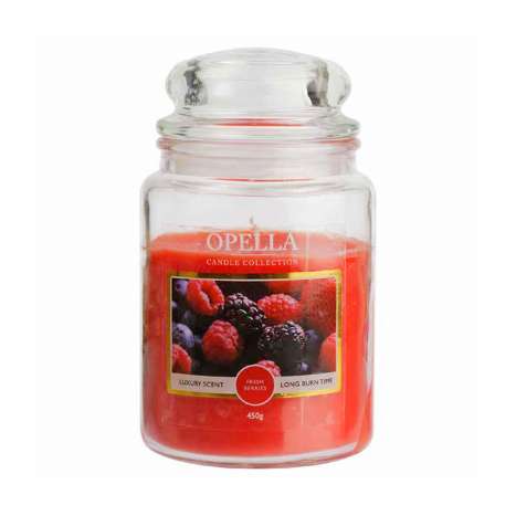 Opella Jumbo Jar Scented Candle 450g - Fresh Berries