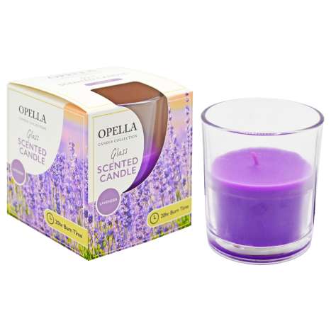 Opella Scented Glass Candle (7cm) - Lavender