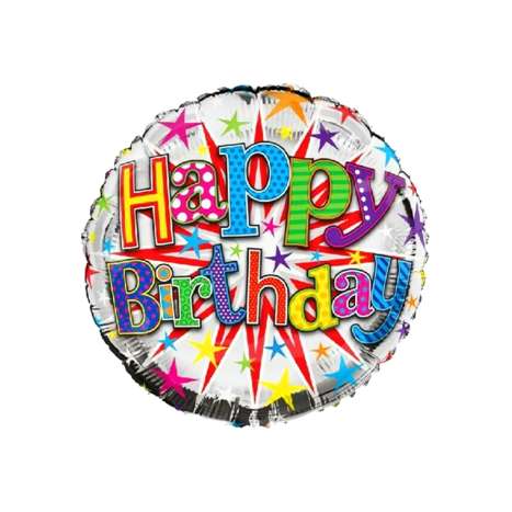 Foil Balloon (18") - Happy Birthday