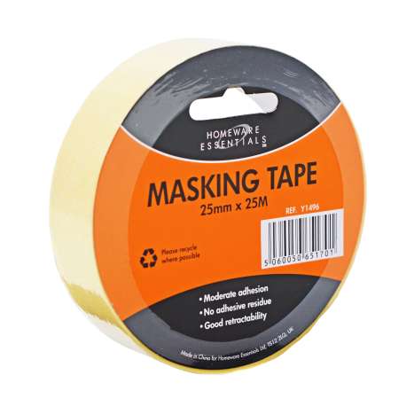 Homeware Essentials Masking Tape 25mm x 25M