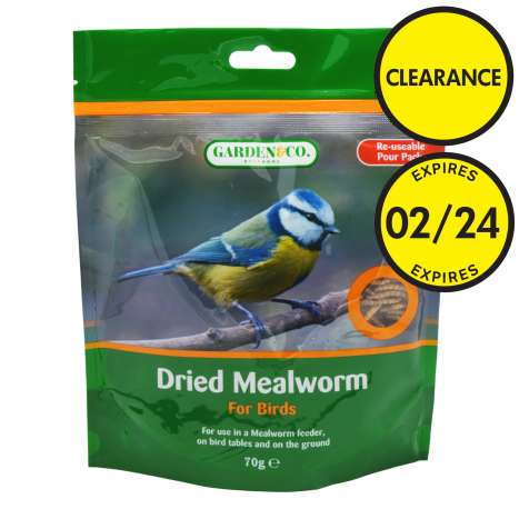 Garden & Co Dried Mealworms Pouch Bag 70g