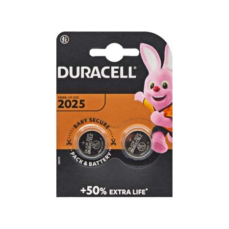Duracell CR2025 3V Batteries 2 Pack