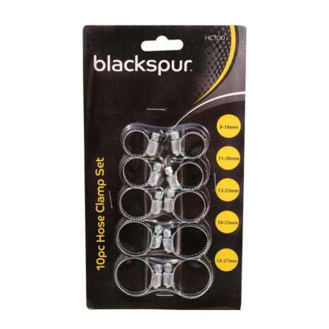 Blackspur Hose Clamp Set 10 Piece