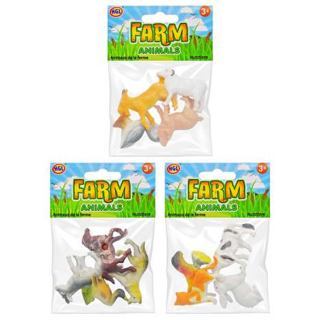Farm Animals Figures (4cm) 4 Pack