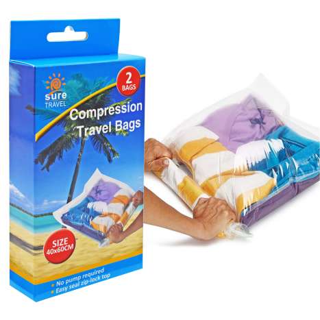 Compression Travel Bags (40x60cm) 2 Pack