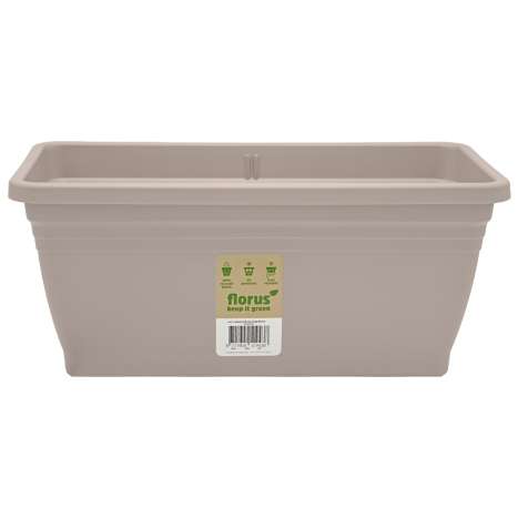 Florus Campana Trough Planter (40cm) - Warm Taupe