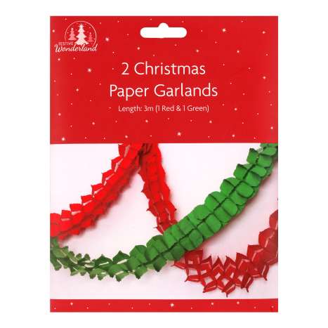 Christmas Paper Garlands 3M (2 Pack)