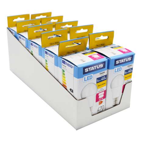 Status LED Classic Light Bulb (5w=40w) Bayonet (B22)
