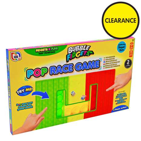 Bubble Fidget Pop Race Game With Dice